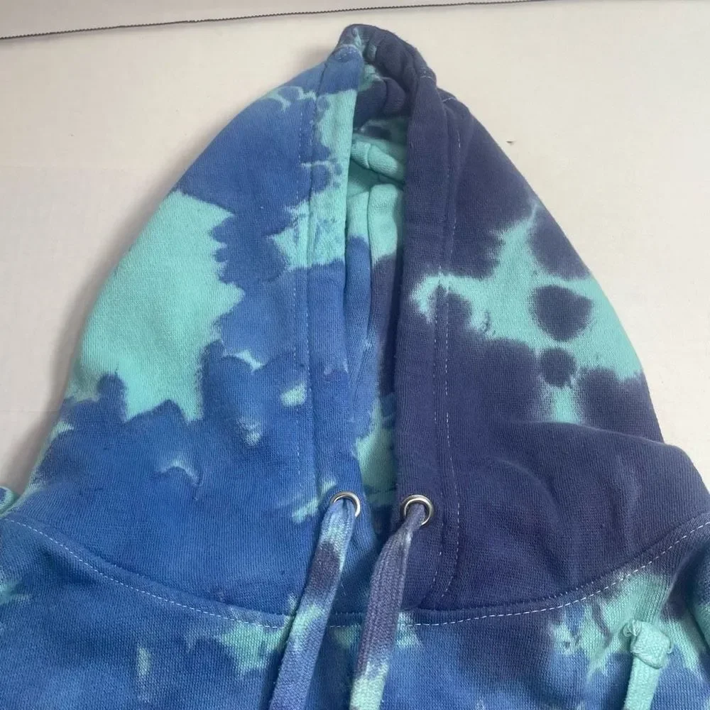 BNWT ACDC FOR THOSE ABOUT TO ROCK UK TOUR 1982 TIE DYE HOODIE MENS/UNISEX L/XL - Picture 11 of 16